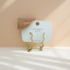 A pair of fashionable and simple earrings and light luxury alloy stud earrings for women details Picture